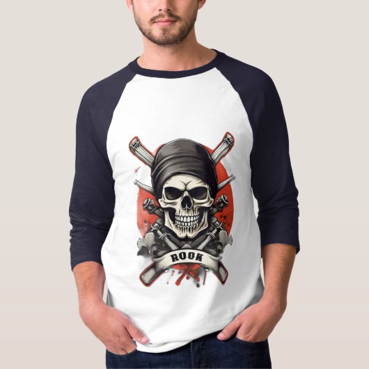 T-shirt Rebel Threads : Libérez votre Rockstar intérieur a (Devant)