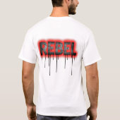 T-shirt REBELDRIP Defiance in Red Echo (Dos)