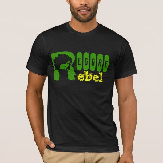 T-shirt rebelle de la Jamaïque de reggae (Devant)