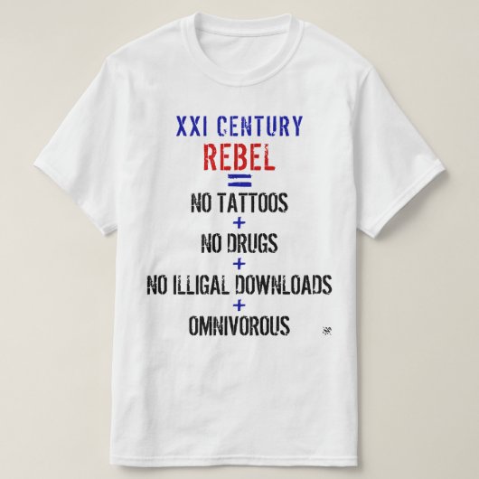 T-shirt Rebelle moderne (Design devant)