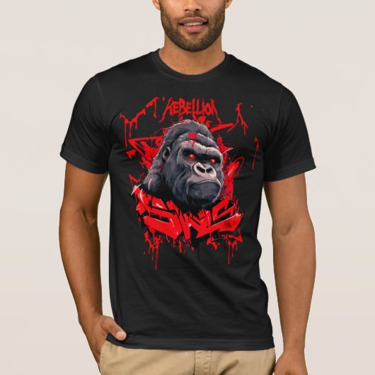 T-Shirt Rébellion78 Graffiti Gorille (Devant)