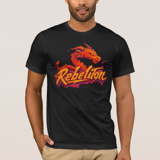 T-Shirt Rebellion Dragon story  (Devant)