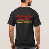 T-SHIRT RÉBELLION SOUTERRAINE DE GOLF DE DISQUE DE COMITÉ (Dos)