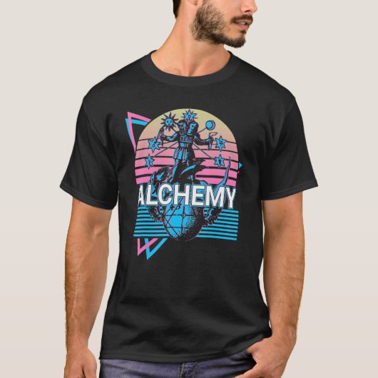 T-shirt Rebis Alchemist Magnum Opus Retro (Devant)