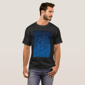 T-shirt Reboot III BLUE Computer Circuit Board Motif Cla (Devant entier)