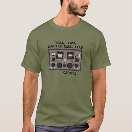 T-shirt Récepteur radio classique Hammarlund SP-600 (Devant)