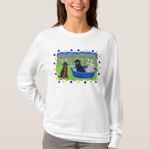 T-shirt Réception au bord de la piscine drôle Labradors