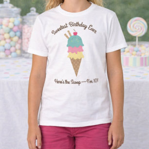 T-shirt Réception de glace pour l'anniversaire le plus dou