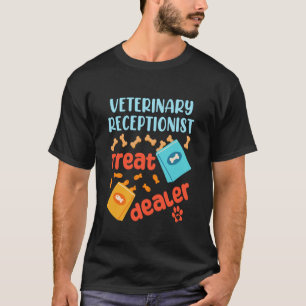 T-shirt Réceptionniste vétérinaire Clinique animale Hôpita