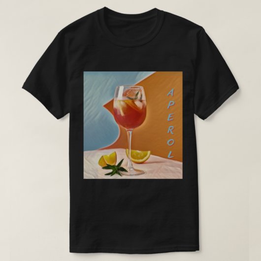 T-shirt Recette Aperol Sour - Rezept Aperol Sour (Design devant)