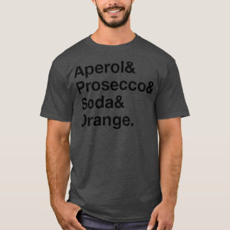 T-shirt Recette Aperol Spritz