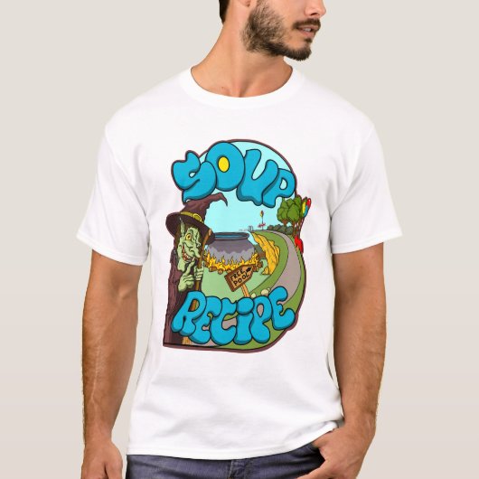 T-shirt Recette de soupe (Devant)