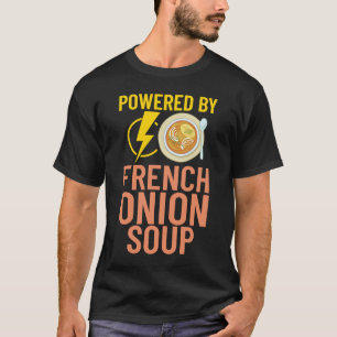 T-shirt Recette de soupe d'oignon française mélange bol fr