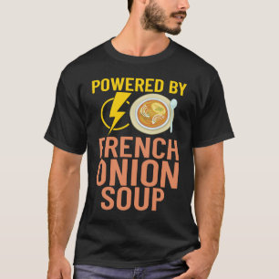 T-shirt Recette de soupe d'oignon française mélange bol fr