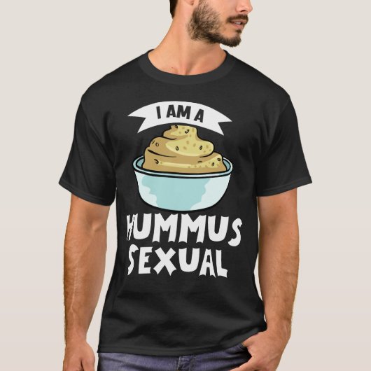 T-shirt Recettes de cadeaux Hummus Healthy Bean noir (Devant)