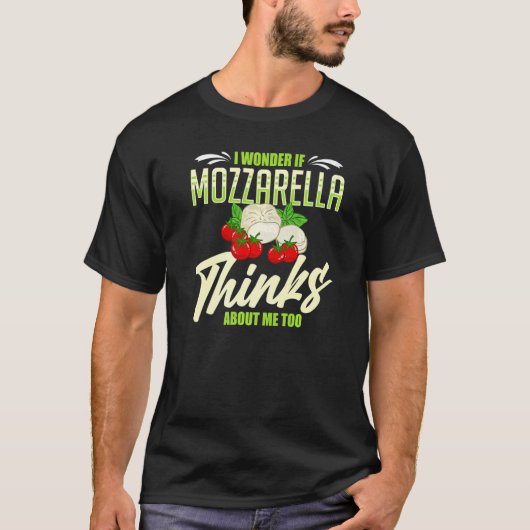 T-shirt Recettes de fromage Mozzarella Buffalo italien fra (Devant)