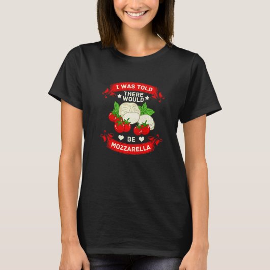 T-shirt Recettes de fromage Mozzarella Buffalo italien fra (Devant)