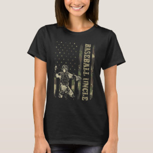 T-shirt Receveur Baseball Hommes Baseball Oncle Camo Drap