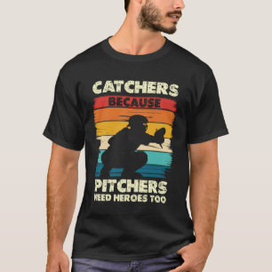 T-shirt Receveurs Parce que les Lanceurs Ont Besoin de Hér