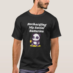 T-shirt Recharger Mes batteries sociales Introvertir Sarca