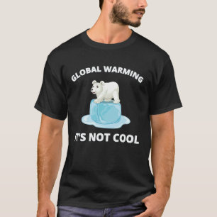 T-shirt Réchauffement climatique Son Ours Polaire Mignonne