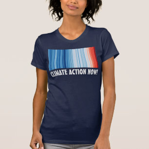 T-shirt Réchauffement climatique Stripes Action Climat MAI