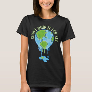 T-shirt Réchauffement climatique sur le changement climati