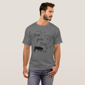 T-shirt Recherche Chien Trouver Chien Mantrailing Amoureux (Devant entier)