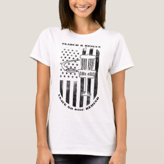 T-shirt Recherche de disque de golf et sauvetage Ne laisse