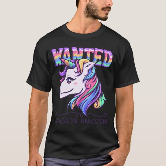 T-shirt Recherché de l'Unicorne magique (Devant)