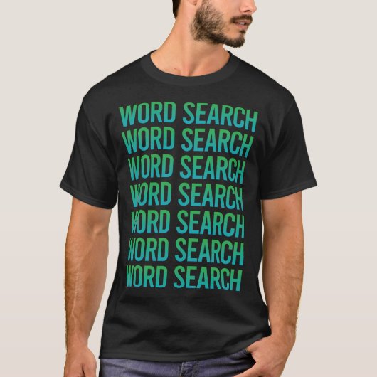 T-shirt Recherche de texte dégradé (Devant)