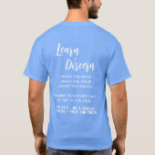 T-shirt Recherche Écriture Bible Verse Blue Be A Berean (Dos)