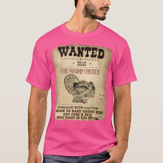 T-shirt Recherché marais mortes du mal poulet Turquie Chas (Devant)