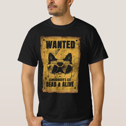 T-shirt Recherché mort ou vivant rétro (Devant)