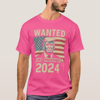 T-shirt Recherché Pour Le Président Trump 2024 Tir De Mug