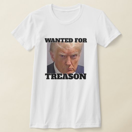T-shirt Recherché pour trahison Trump (Poser)