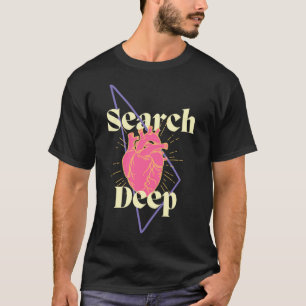 T-shirt Recherche Profond Inspirant Encourageant l'auto-en