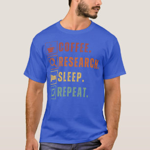 T-shirt Recherche sur la consommation de café - répétition