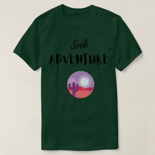 T-shirt Rechercher l'aventure (Design devant)