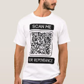 T-shirt Rechercher le repentir QR Code Unisex (Devant)