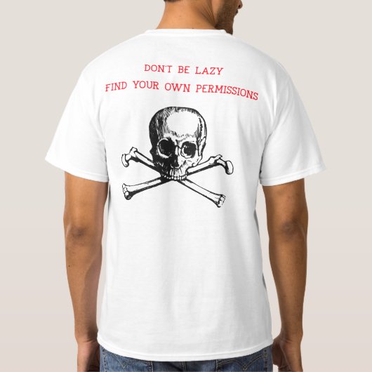 T-shirt Rechercher vos propres autorisations Détection de (Dos)