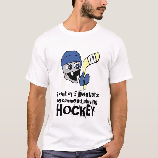 T-shirt Recommandez l'hockey (Devant)
