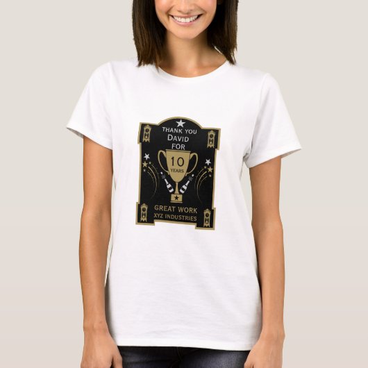 T-shirt Reconnaissance du service de longue durée (Devant)