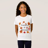 T-Shirt Reconnaissant & Bénis ! (Devant entier)
