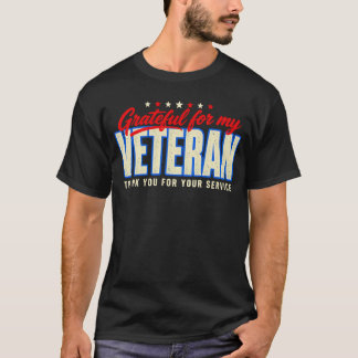 T-shirt reconnaissant pour mon vétéran