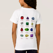 T-Shirt Rectangular Sapphire Blue Pattern (Dos)