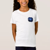 T-Shirt Rectangular Sapphire Blue Pattern (Devant)