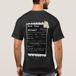 T-shirt Reçu de salut drôle chrétien