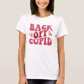 T-shirt Recule de la jupe de la Saint Valentin cupide (Devant)