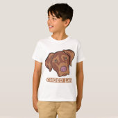 T-shirt Récupérateur de chocolat Labrador (Devant entier)